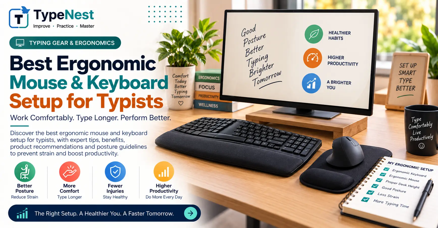 Complete Desk Ergonomics Setup for Typists