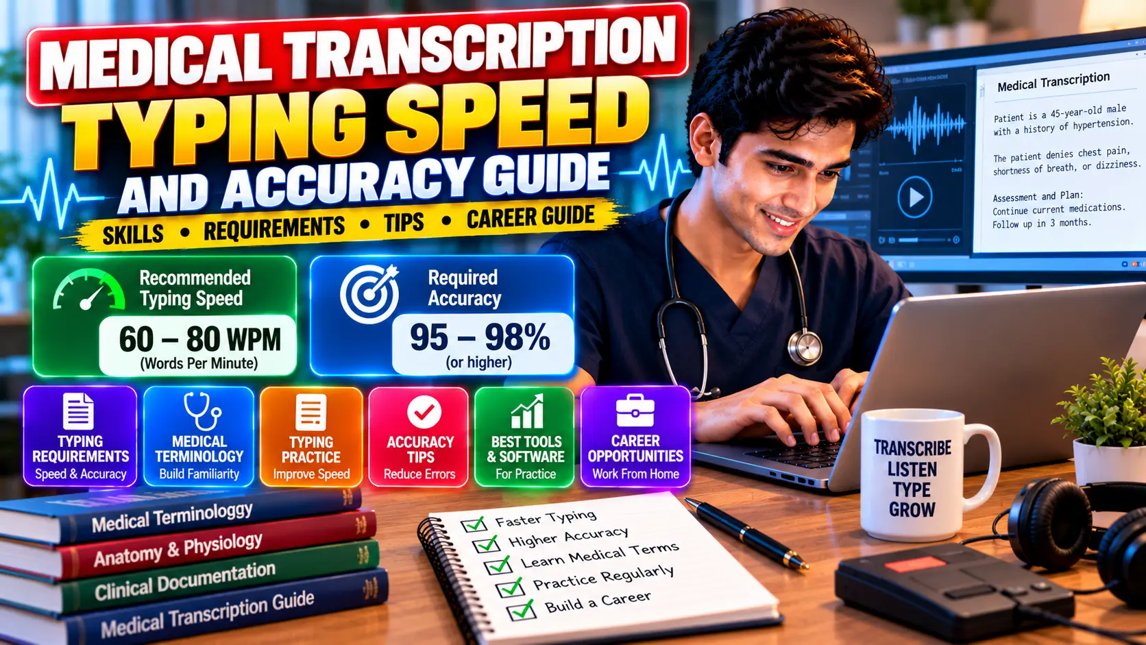 Medical Transcription Typing Speed and Accuracy Guide