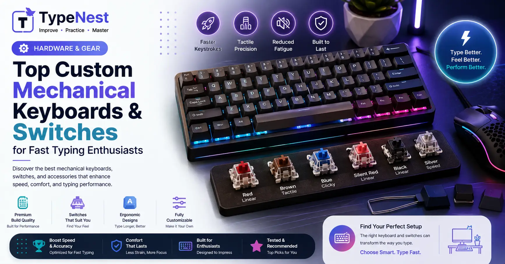 Top Custom Mechanical Keyboards and Switches Guide