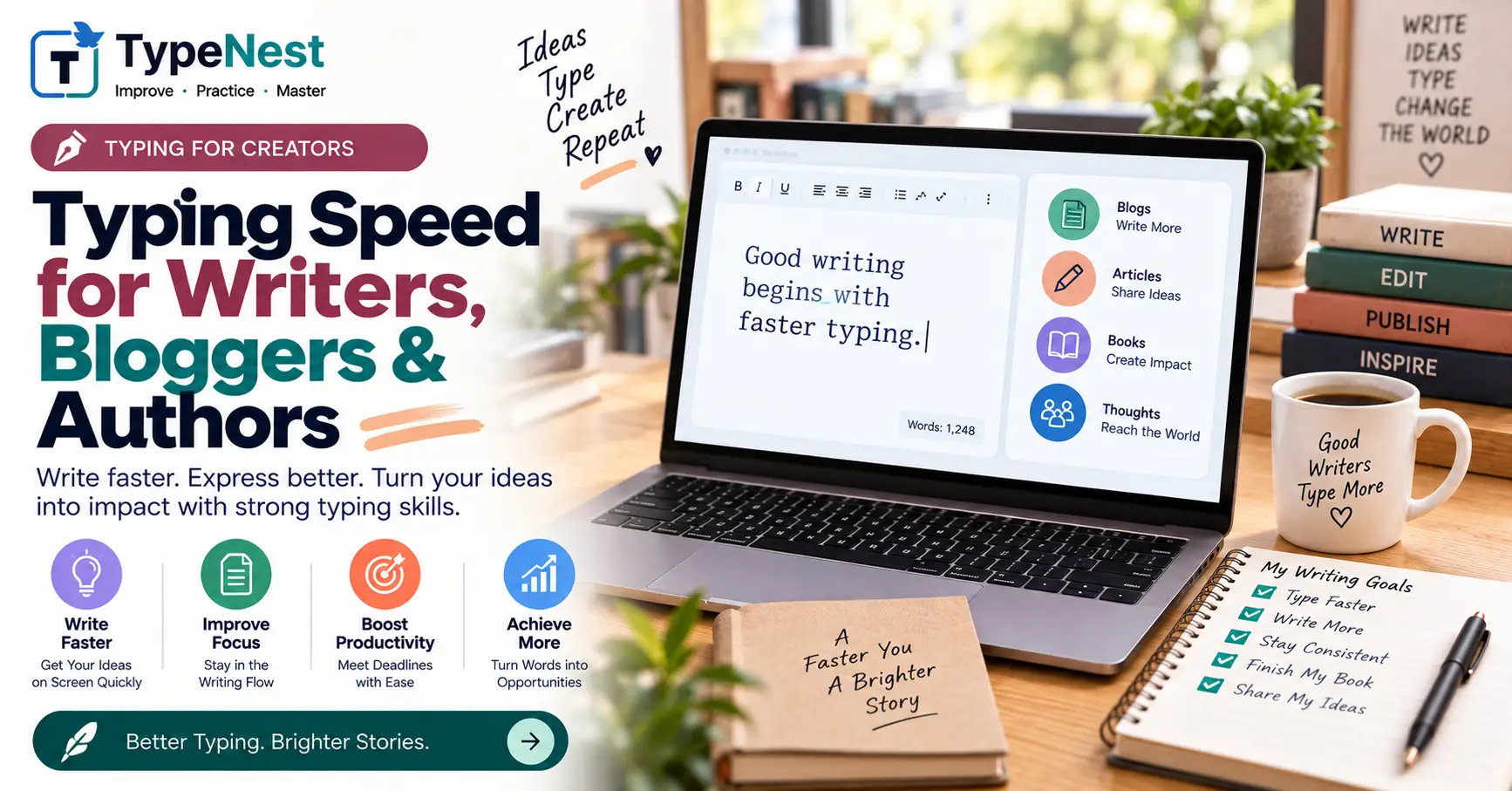 Fast Typing for Writers Bloggers Authors