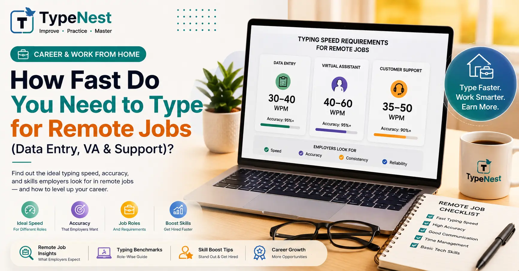 Typing Speed Requirements for Remote Jobs Guide