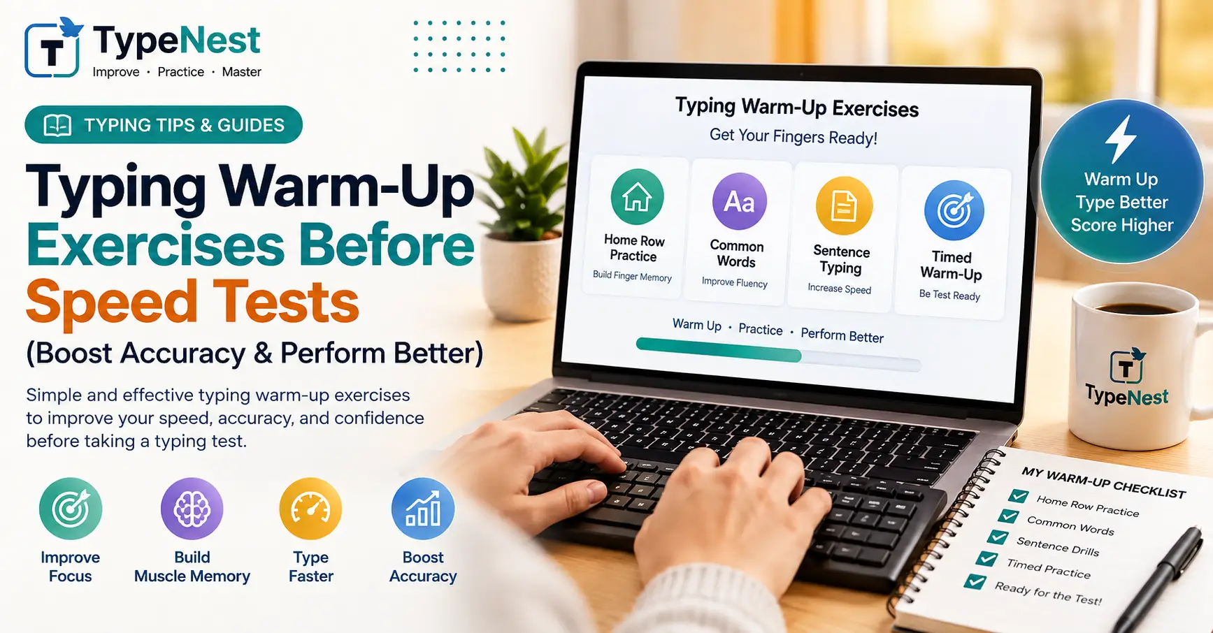 5-Minute Typing Warmup Exercises