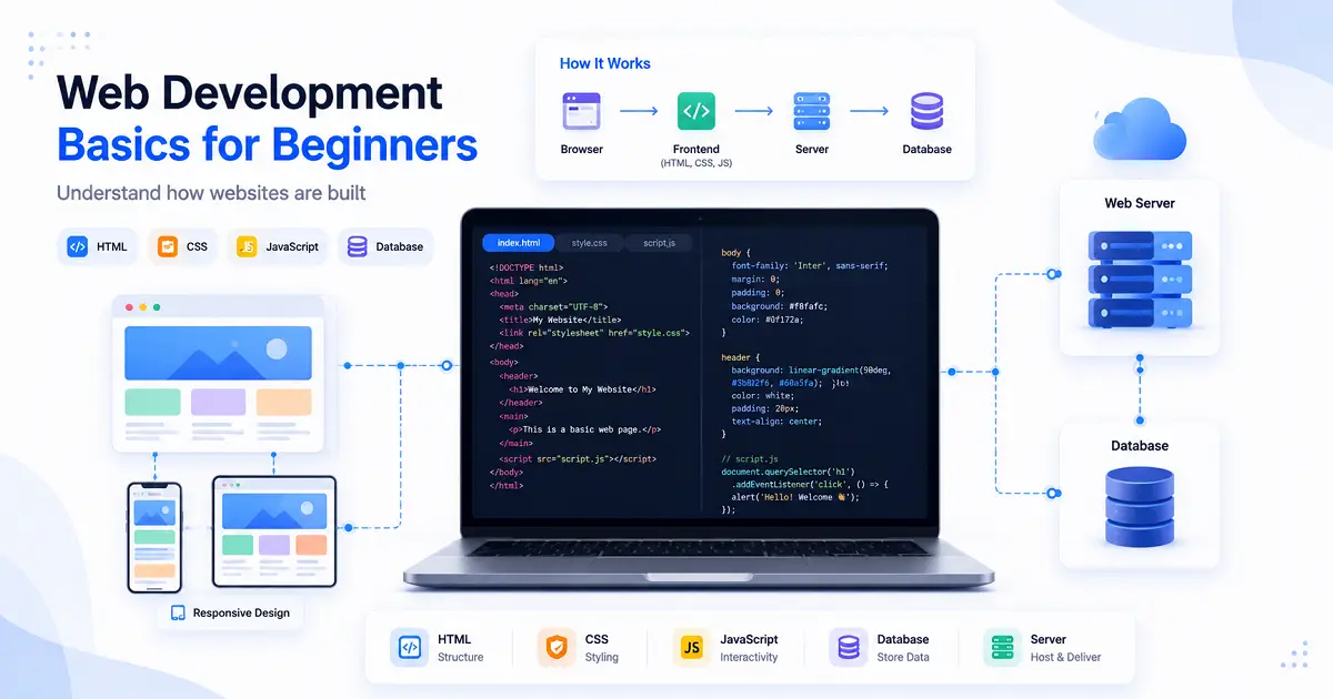 Web Development Basics for Beginners: How Websites Are Built