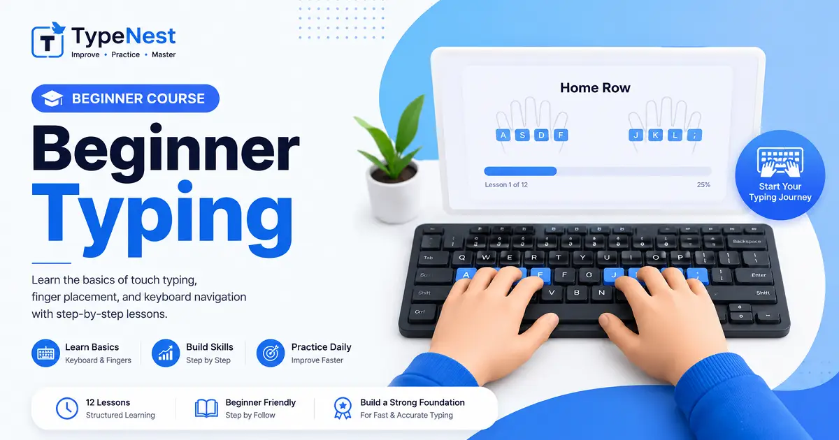 Beginner Touch Typing Course